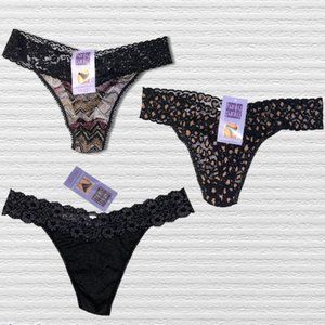 Hanky Panky Original Rise Thong 3 Pair/NWT